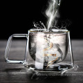 Dishwasher Microwave Safe Coffee Mug Double Wall Glass Cups